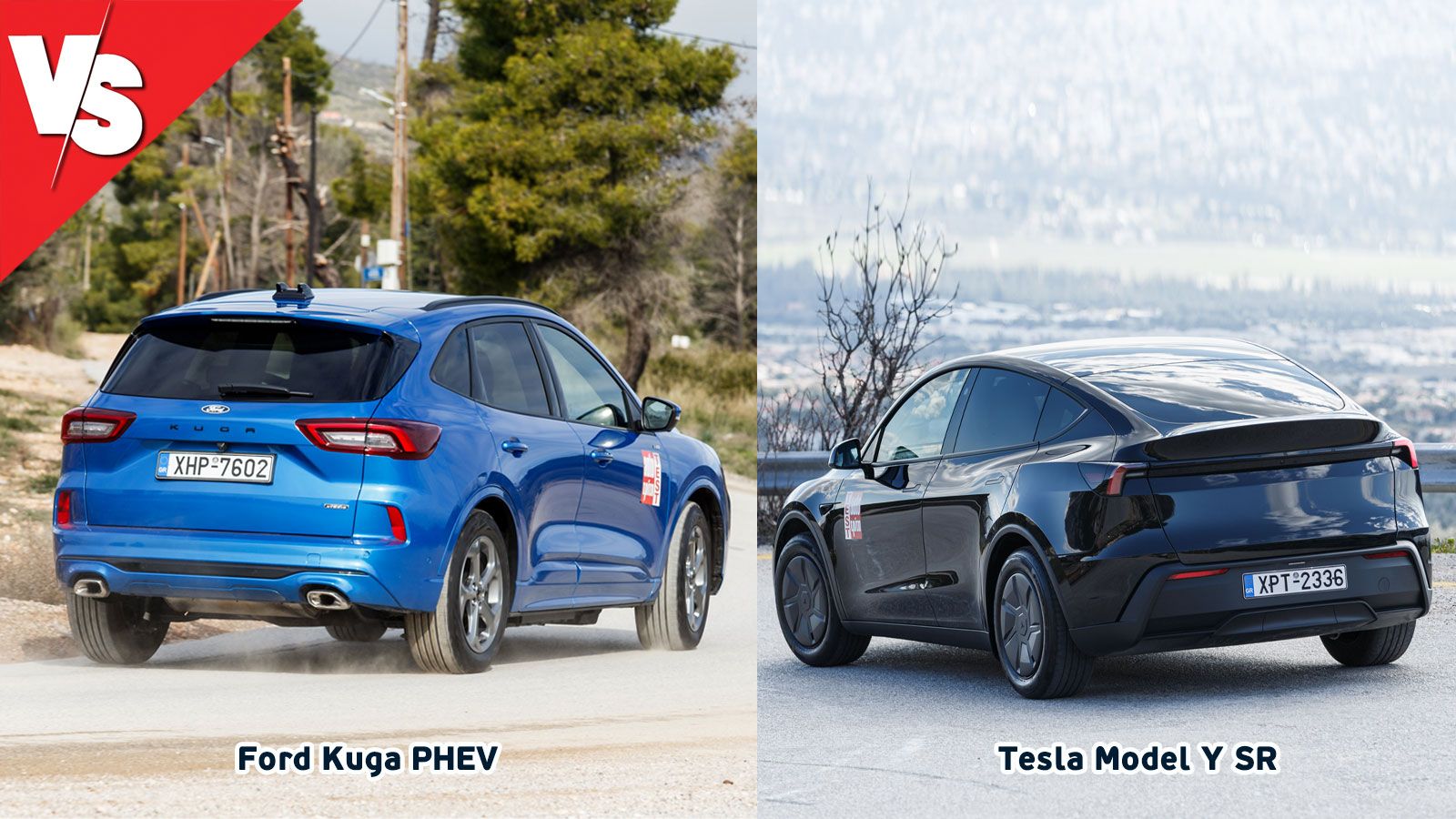 Παρά τη διαφορά τους σε απόδοση και το σύστημα κίνησής τους, τα δύο SUV επιταχύνουν ακριβώς με τον ίδιο τρόπο, με το Plug-in Hybrid Ford Kuga να θέλει